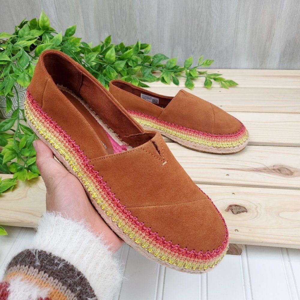 TOMS Esparto Suede Thread Espadrilles - Picture 10 of 14